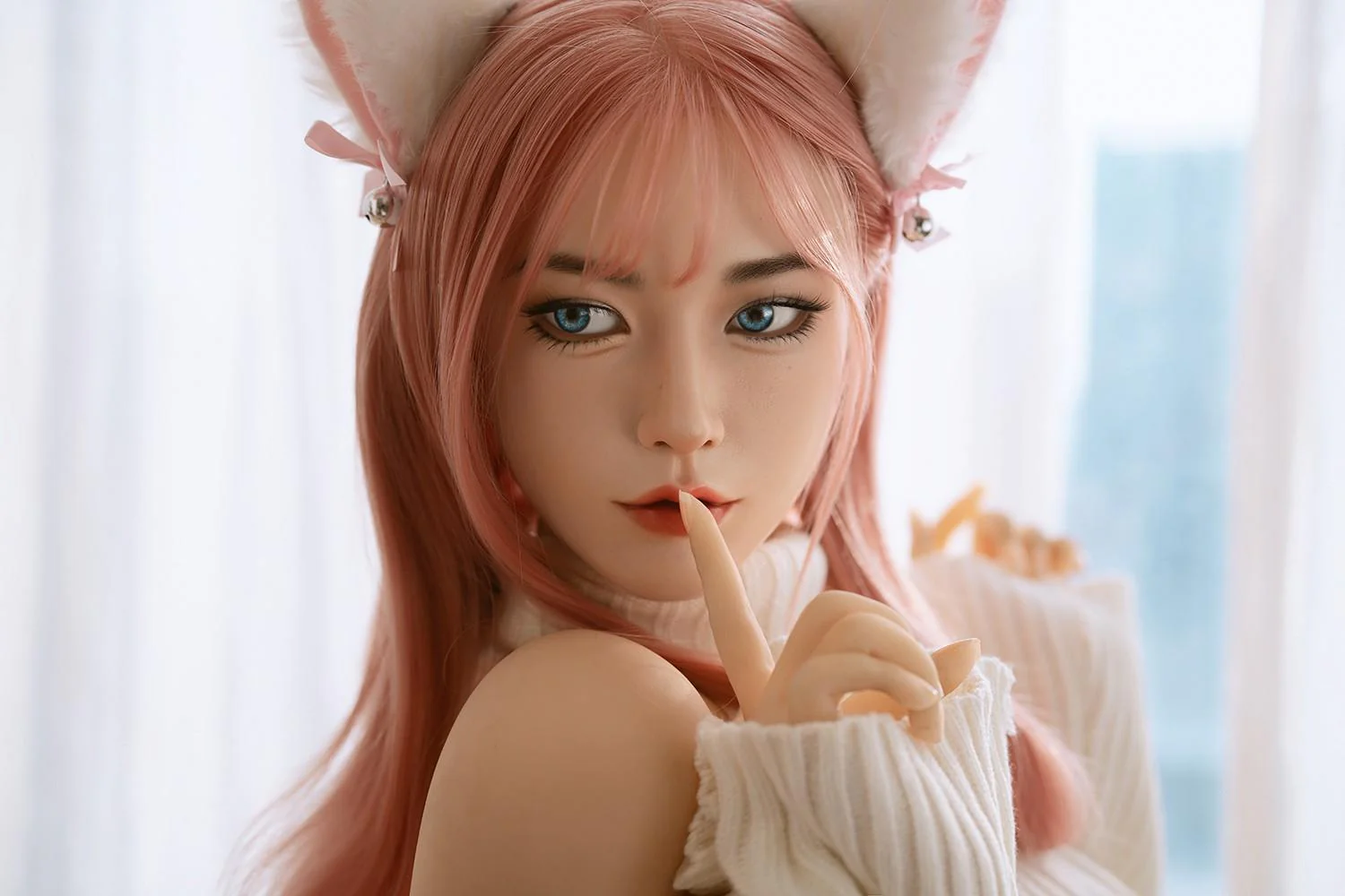 160cm (5ft3") C-Cup Silicone Head with TPE Body Anime Kitty Sex Doll - In Stock | EU Only - Image 7