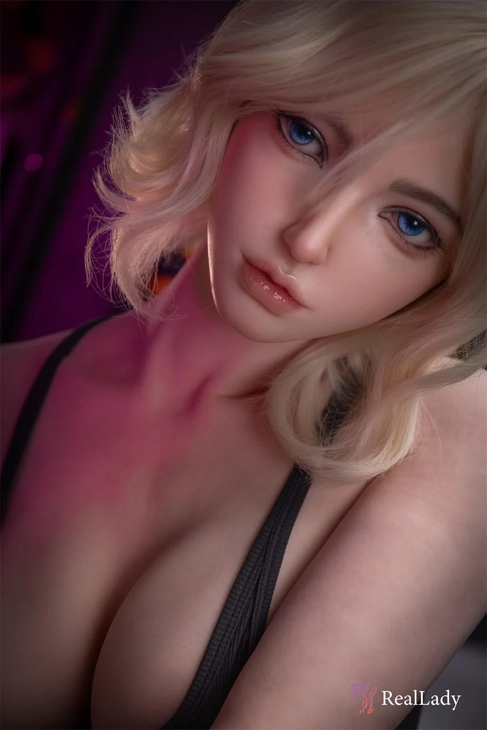 170cm (5ft7") Short Blonde Hair Bar Girl Silicone Doll - Hershey Anime - Image 12