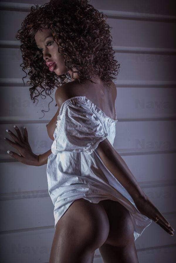 168cm (5ft6') A-Cup Ebony Exclusive Nava African-American Sex Doll WM Dolls - Image 34
